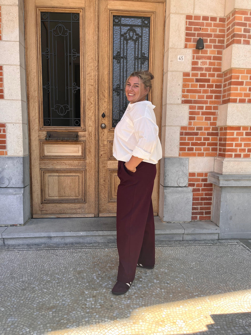 Justo broek merlot - Nathalie Vleeschouwer