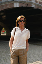Leia polo t-shirt grey - Les Jumelles