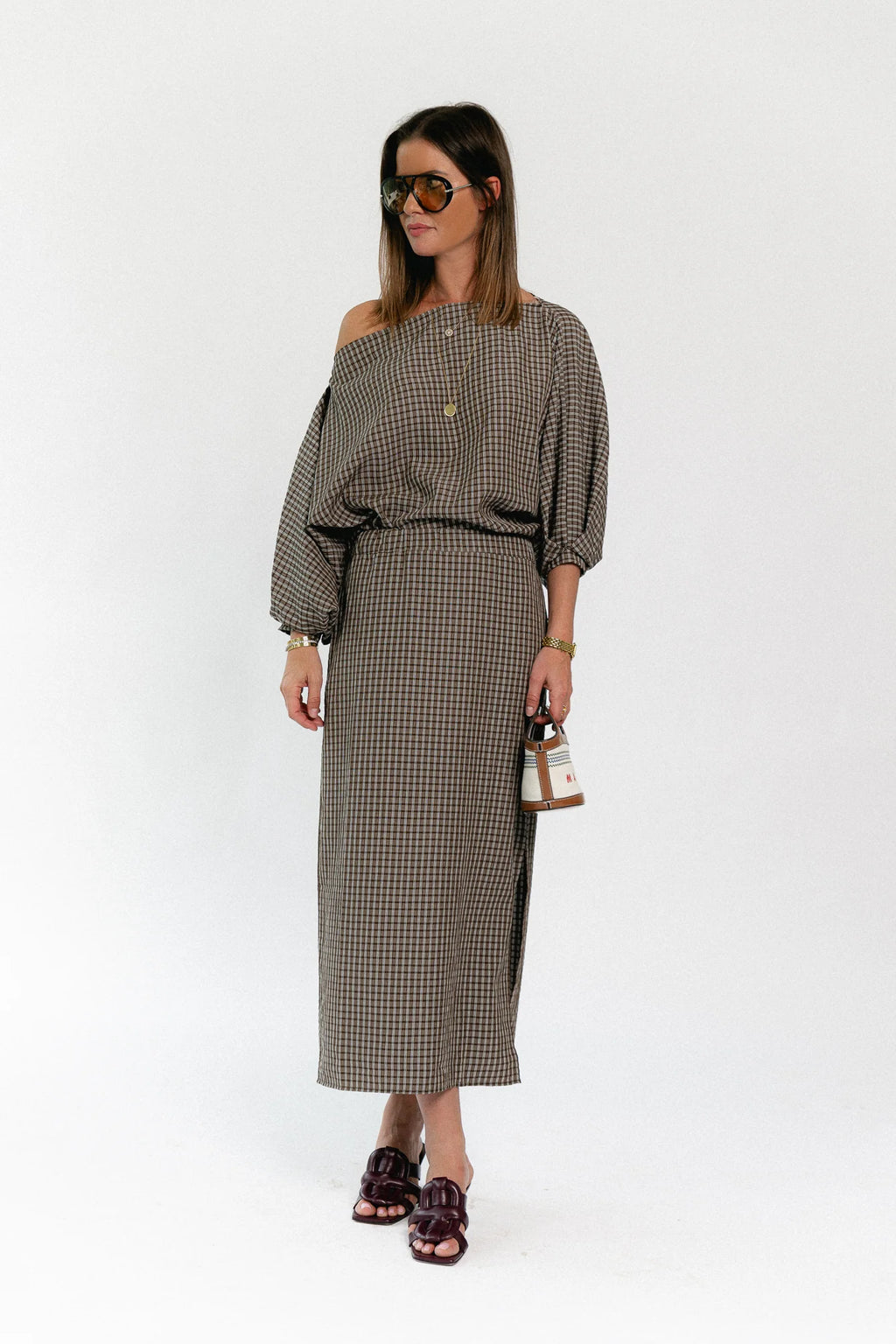 Cosette checkered rok hot chocolate - Les Jumelles