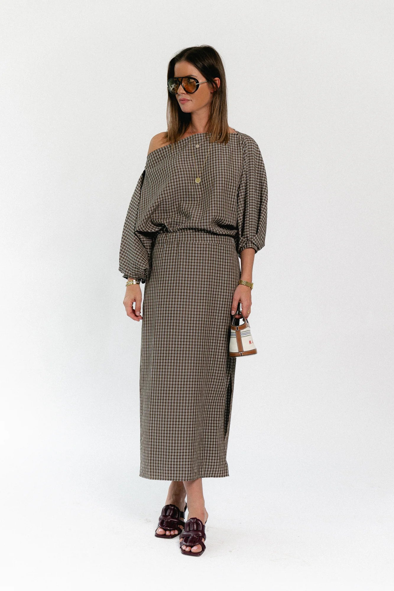 Cosette checkered rok hot chocolate - Les Jumelles