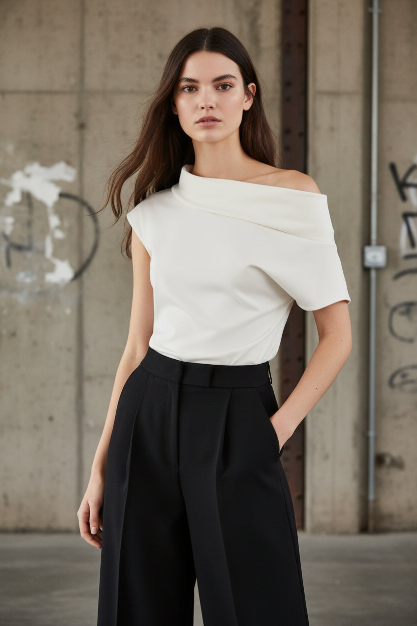 Jeni top chalk white - Nathalie Vleeschouwer