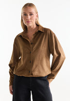 Cato suedelook blouse  - Jansen