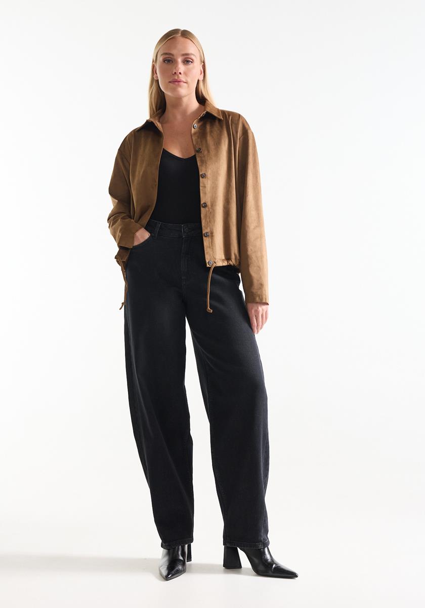 Cato suedelook blouse  - Jansen