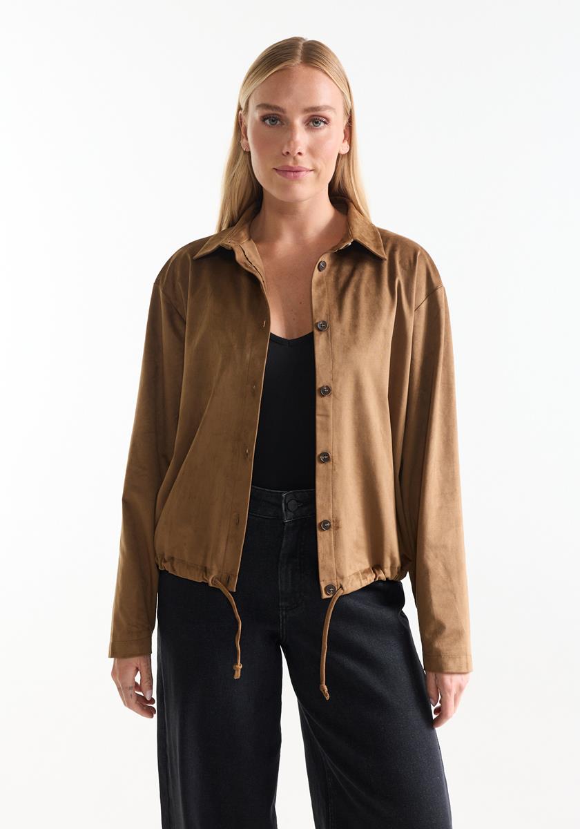 Cato suedelook blouse  - Jansen