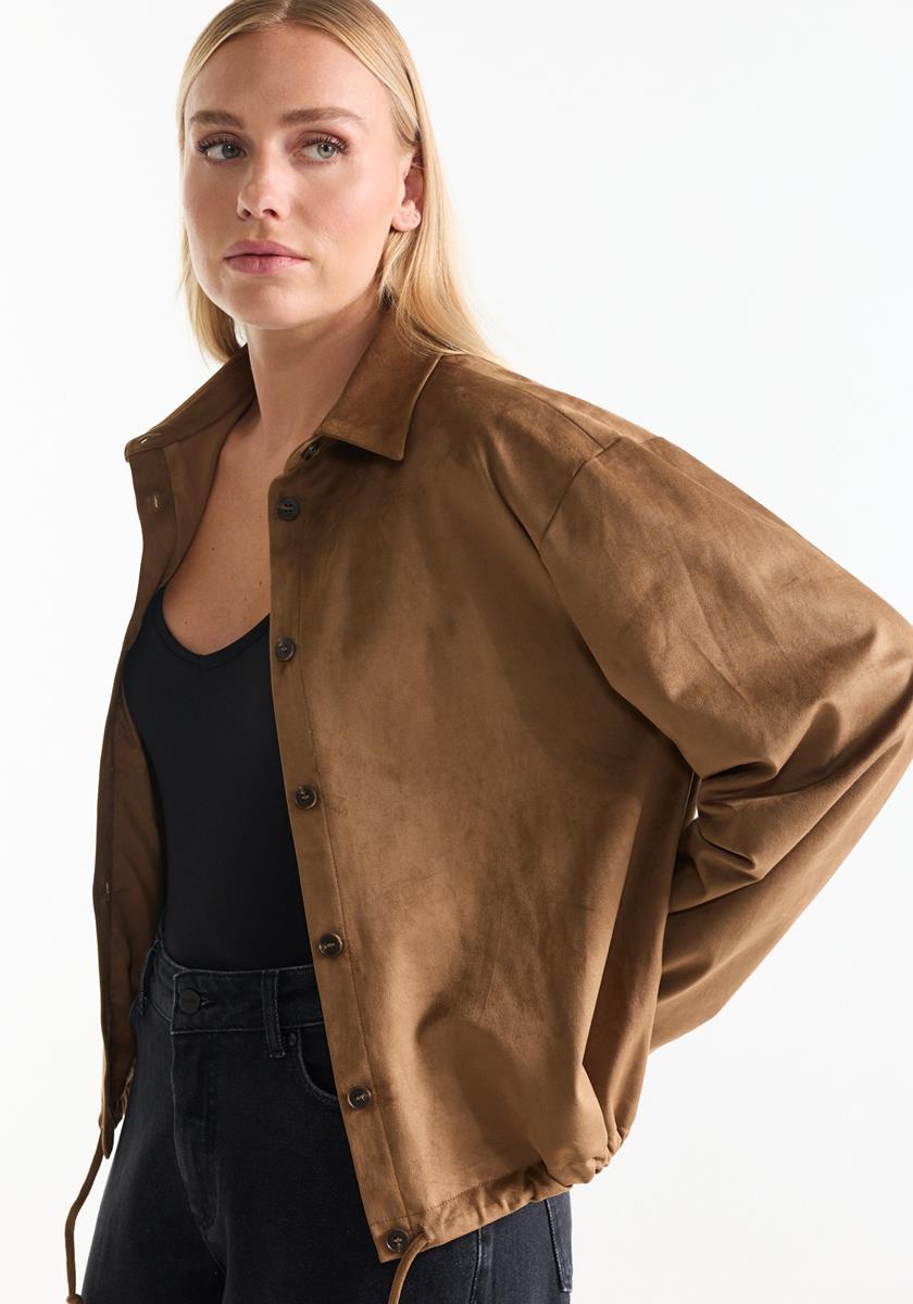 Cato suedelook blouse  - Jansen