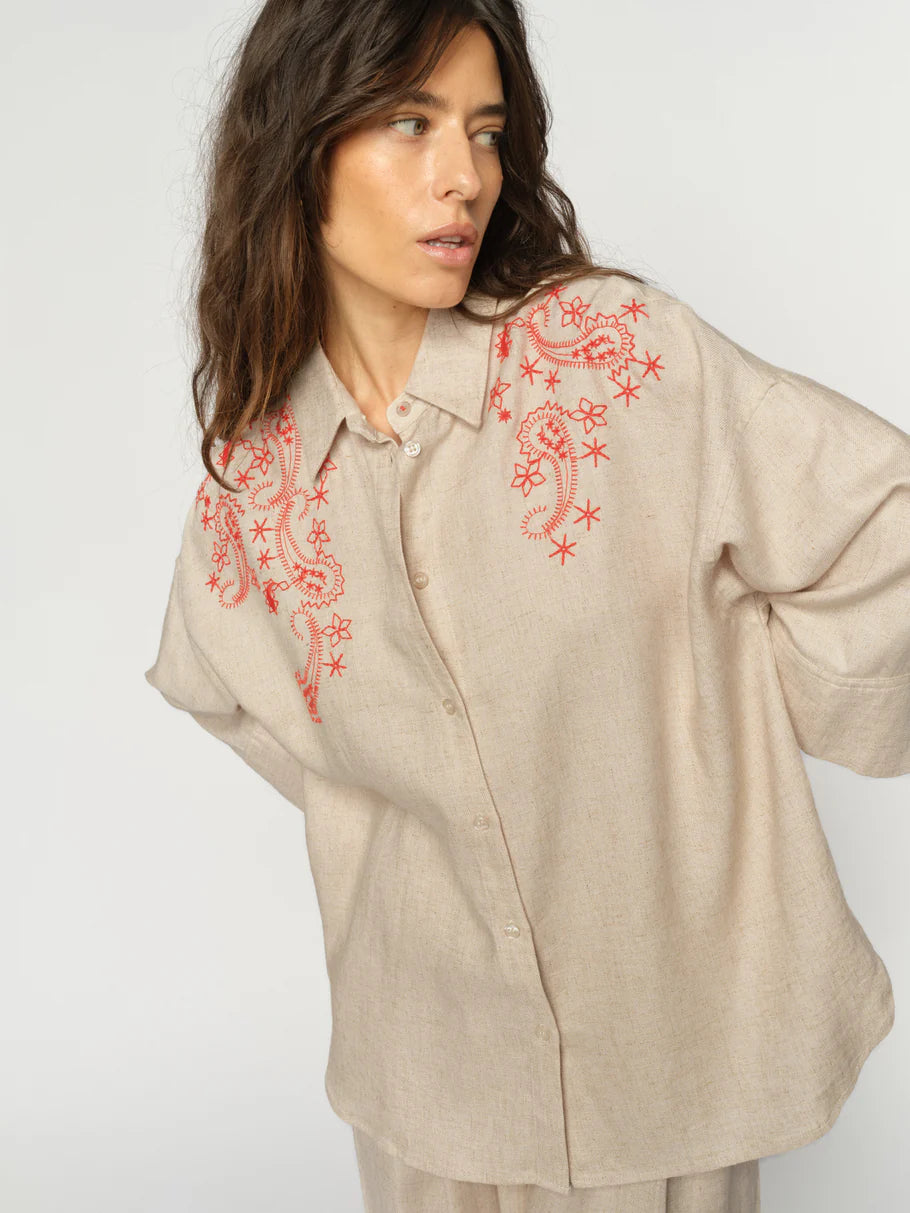 Coleen hemd - Mos Mosh