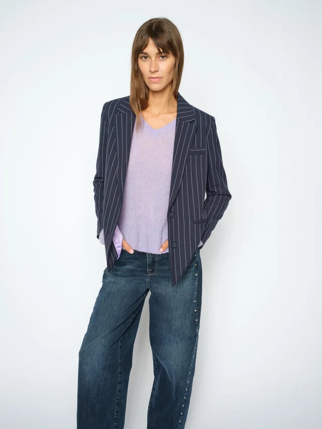 Mape Sophia V-neck knit violet - Mos Mosh