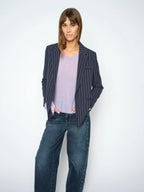 Mape Sophia V-neck knit violet - Mos Mosh