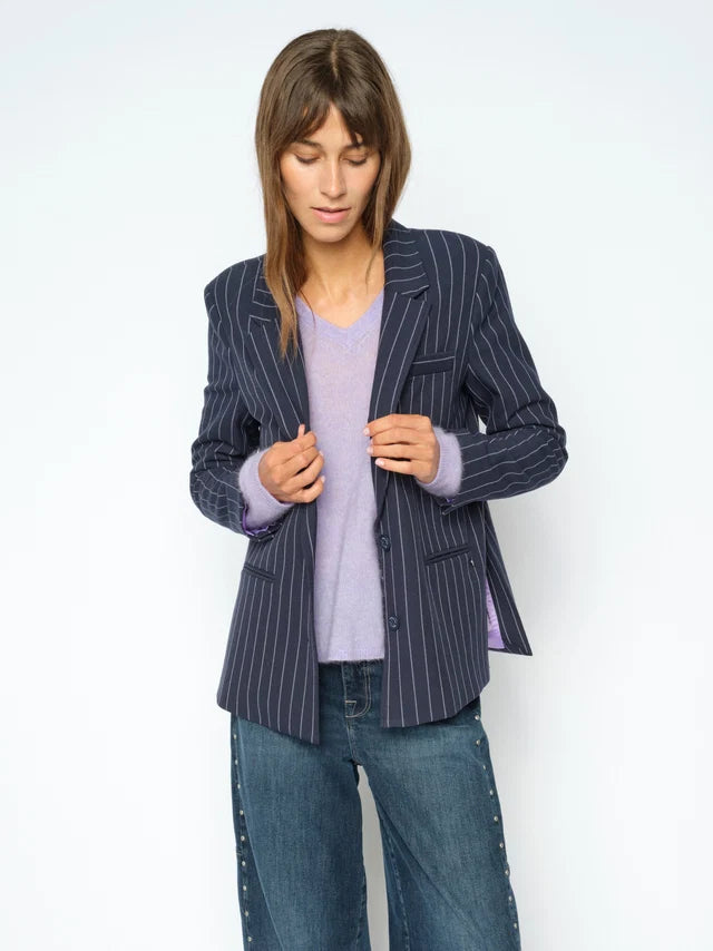 Mape Sophia V-neck knit violet - Mos Mosh