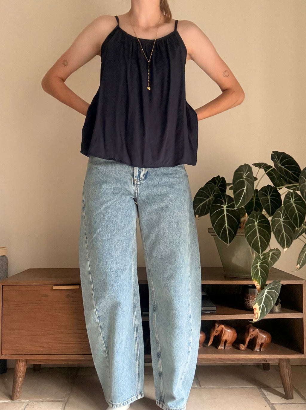 Meryl jeans mid blue - Les Soeurs
