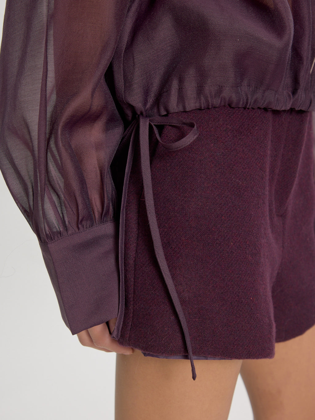 Ottilla Bluse Pflaume – Bearbeitet
