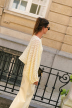 Monica lace blouse light yellow - Les Jumelles