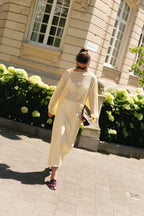 Monica lace blouse light yellow - Les Jumelles