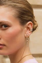 Magical oorhangers met zon en klaver strass - My Jewellery
