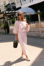 Cosette geruite blouse roze - Les Jumelles