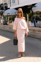 Cosette geruite blouse roze - Les Jumelles