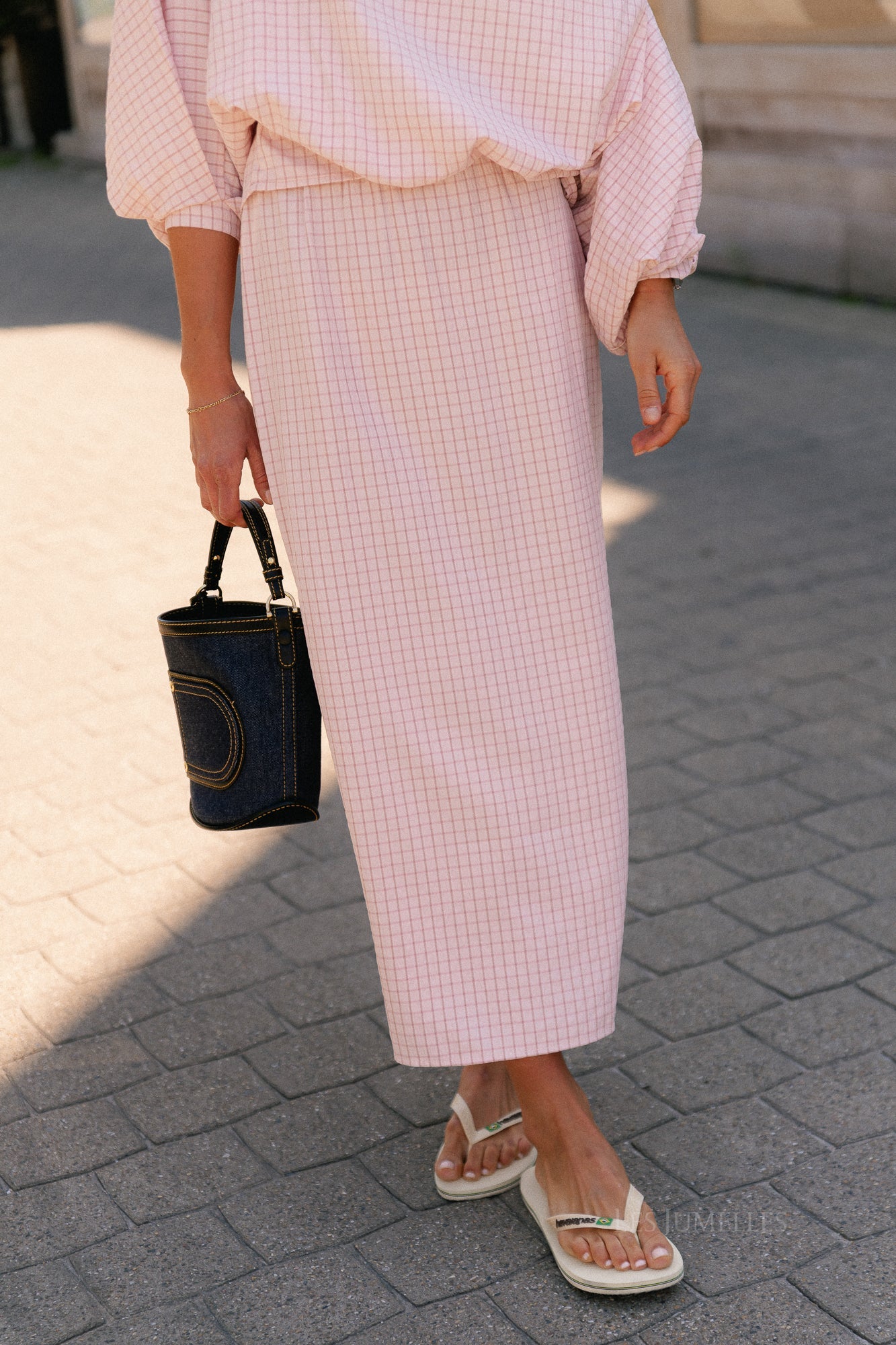 Cosette geruite rok roze - Les Jumelles