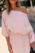 Cosette geruite blouse roze - Les Jumelles