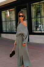 Cosette geruite blouse khaki - Les Jumelles