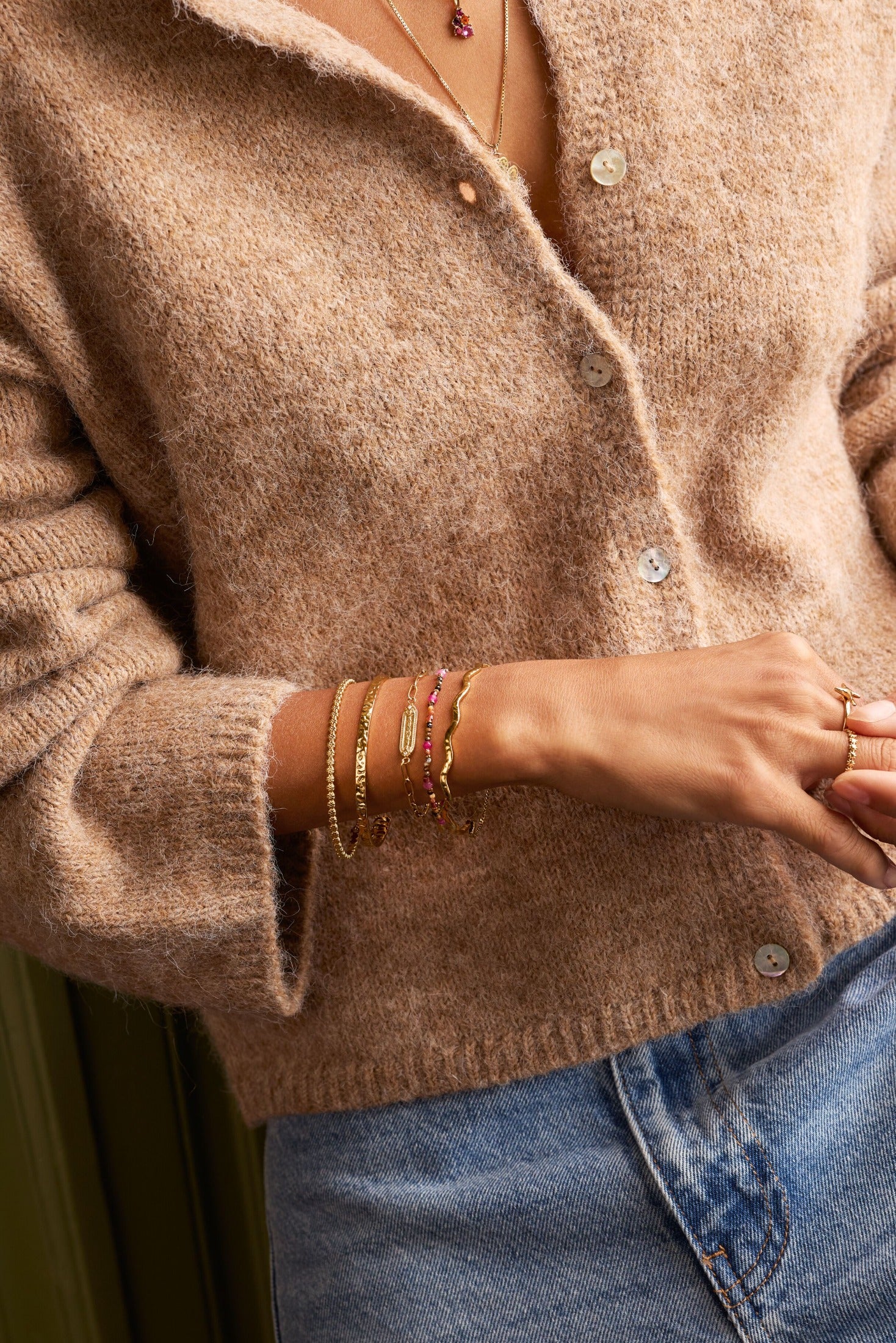 Fortune multikleur elastieken mini kralen armband - My Jewellery