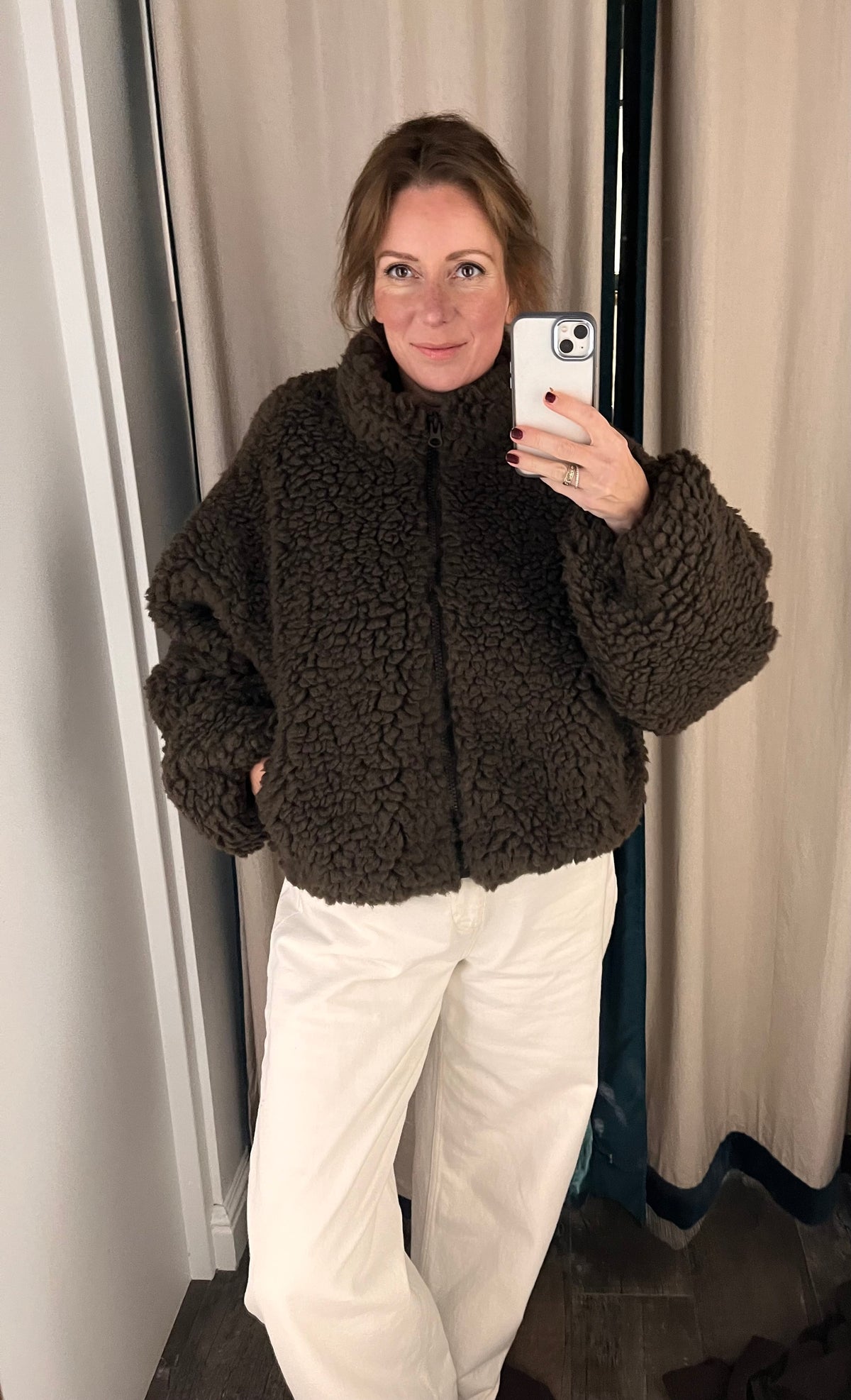 Turner teddy vest brown - Les Soeurs