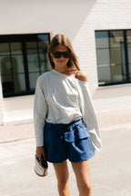 Tamsin longsleeve grijs - Les Jumelles