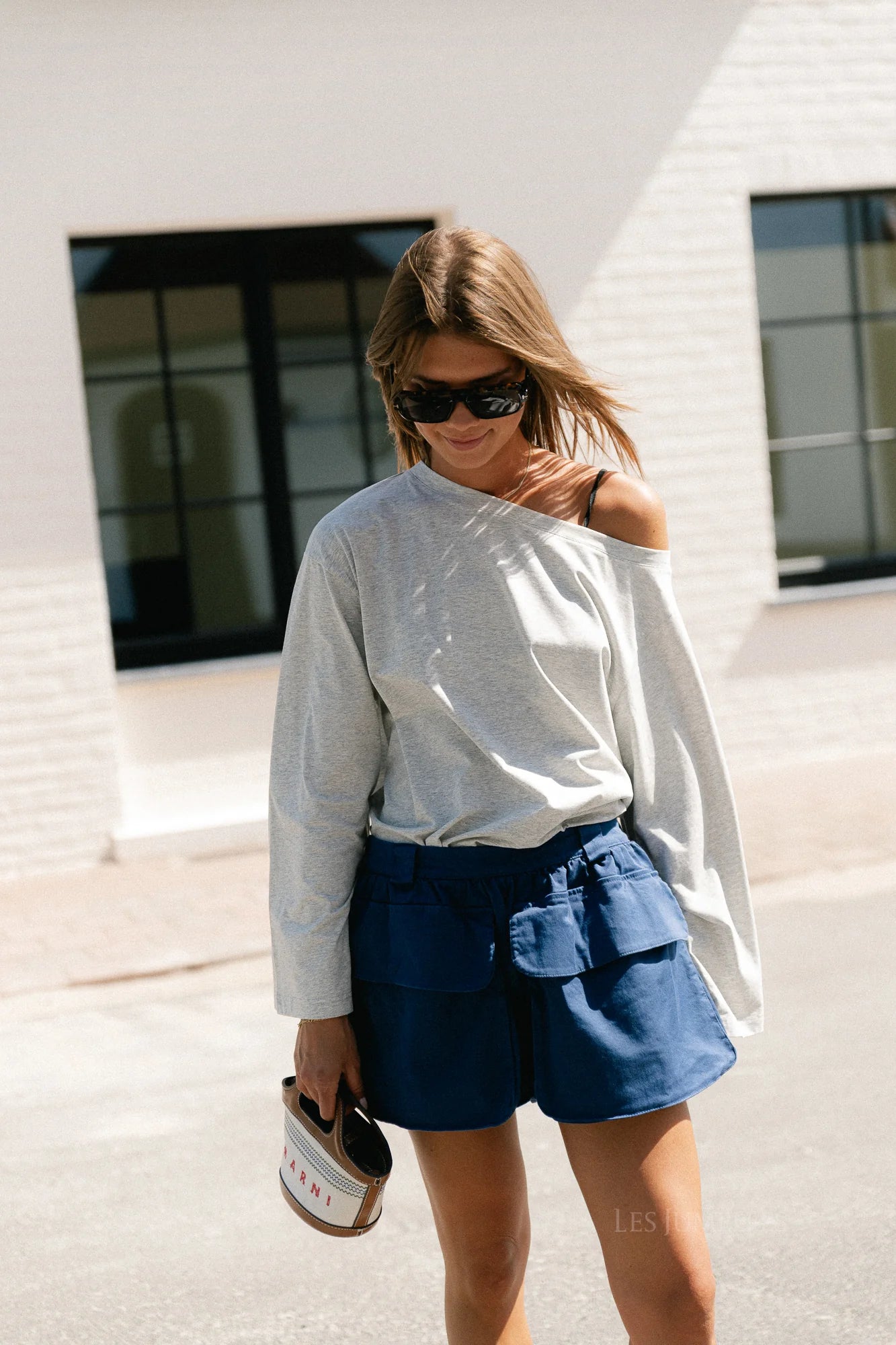 Tamsin longsleeve grijs - Les Jumelles
