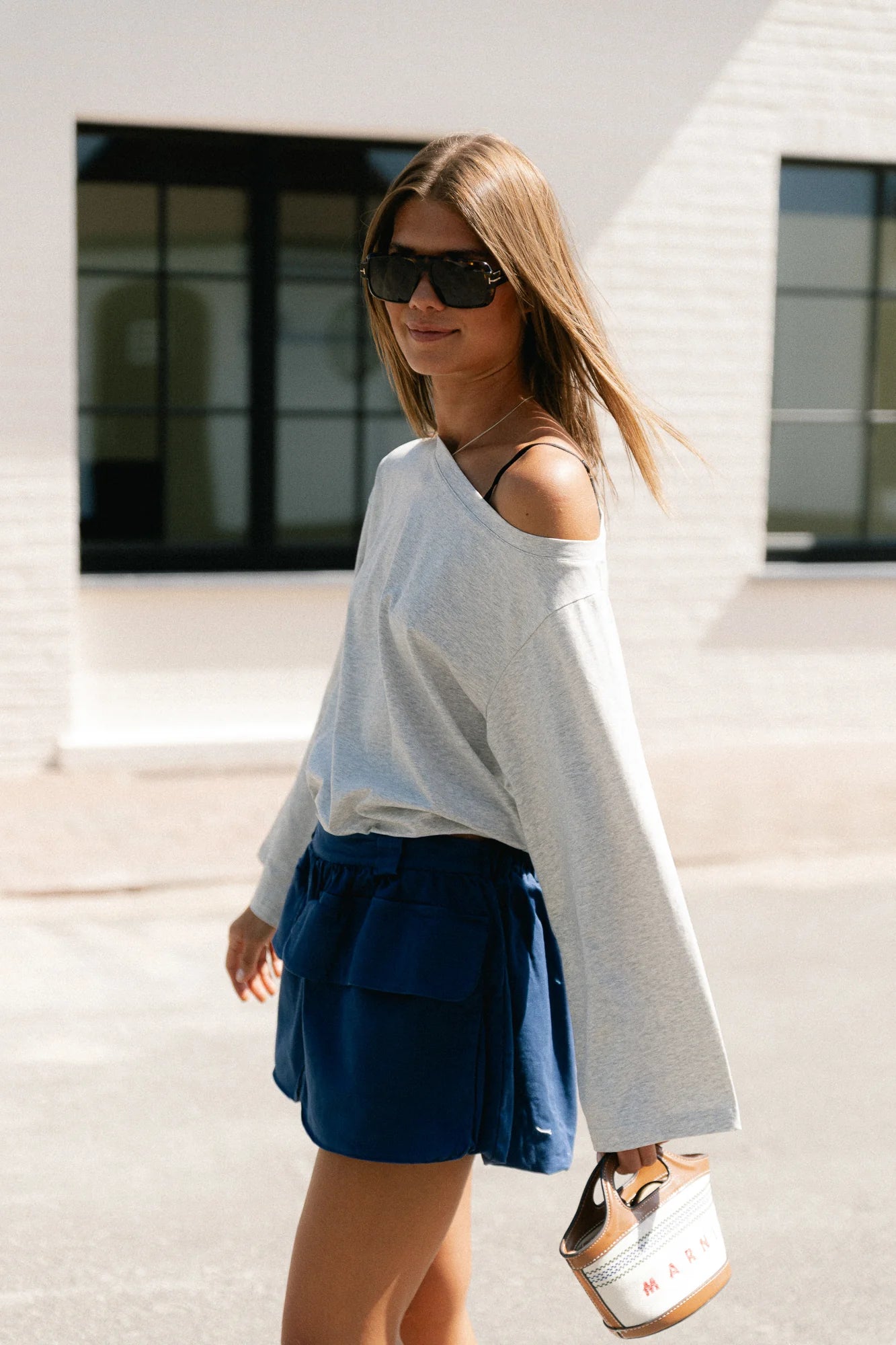 Tamsin longsleeve grijs - Les Jumelles