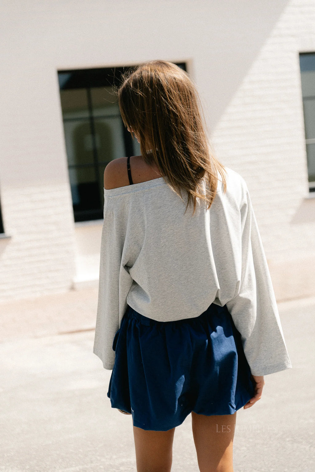 Tamsin longsleeve grijs - Les Jumelles