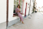 Cosette signature check rok donker roze - Les Jumelles