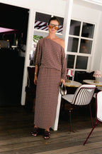 Cosette signature check rok burgundy - Les Jumelles