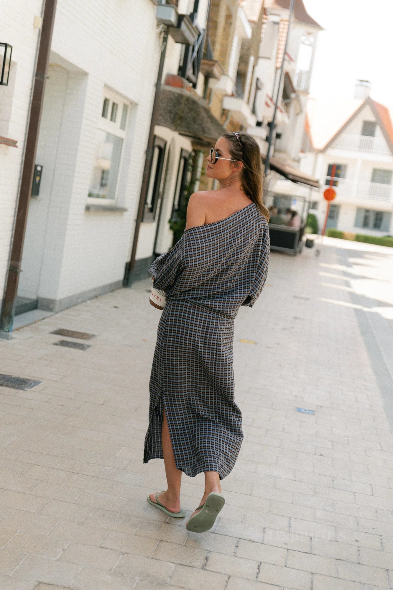 Cosette signature check rok navy - Les Jumelles