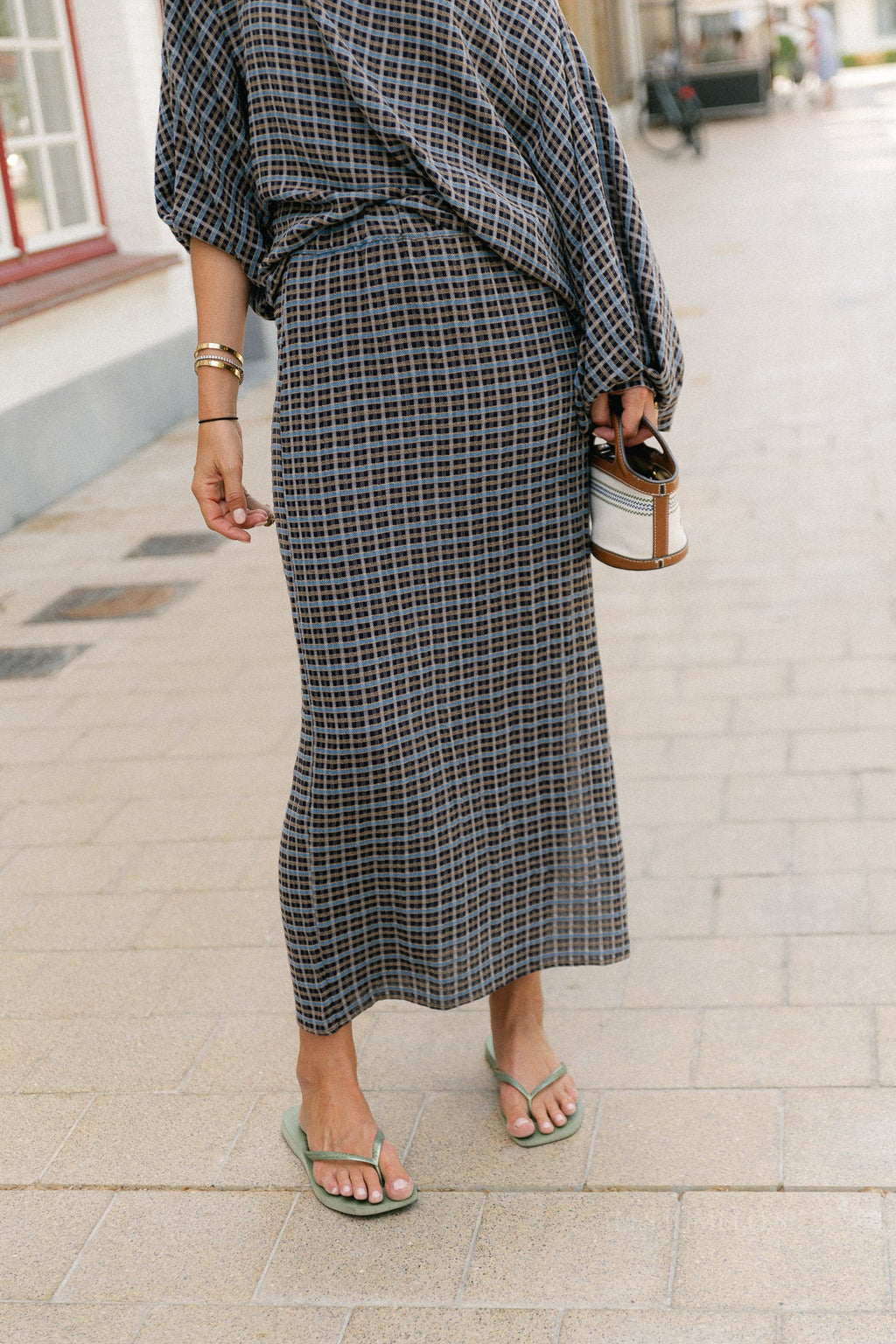 Cosette signature check rok navy - Les Jumelles
