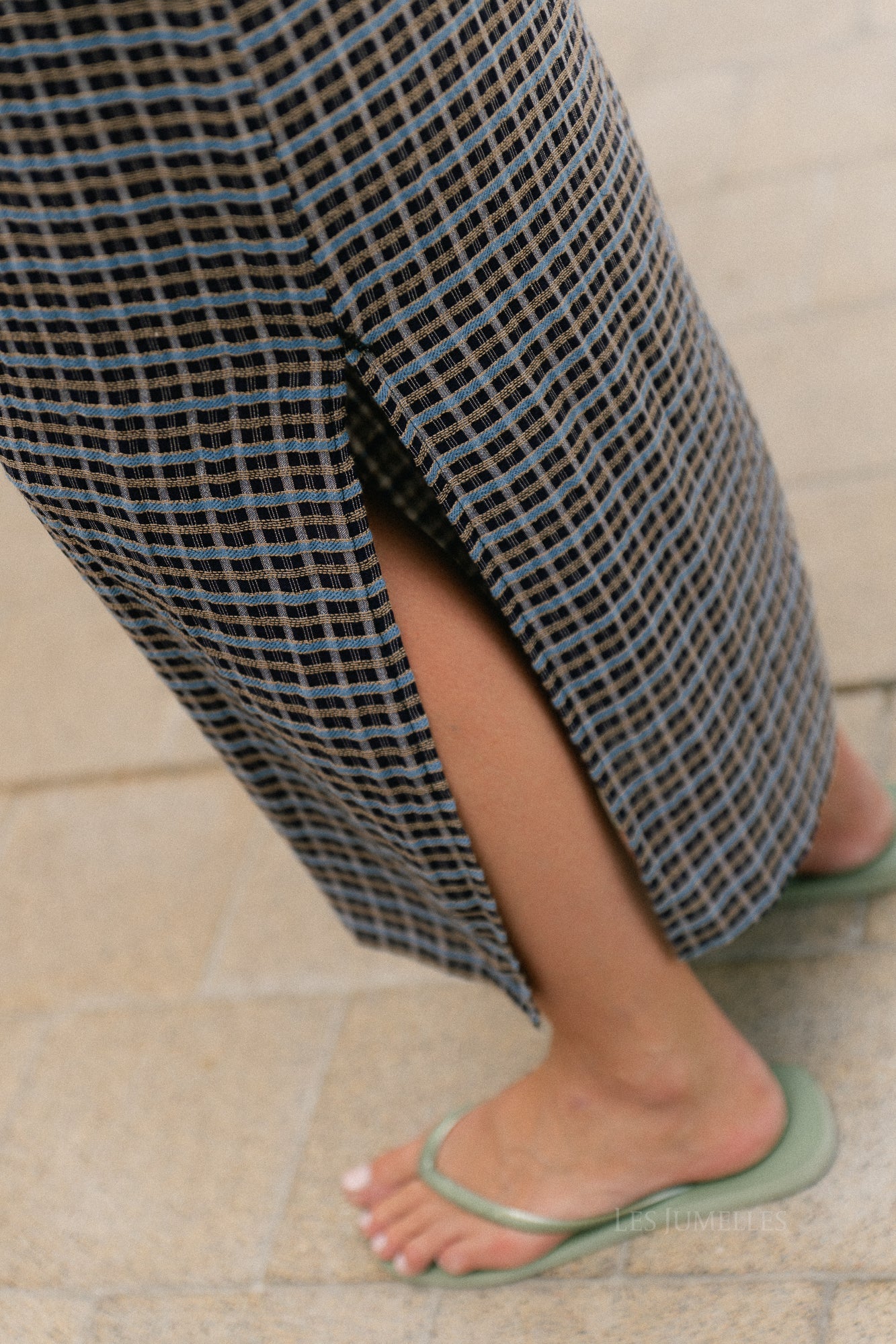 Cosette signature check rok navy - Les Jumelles