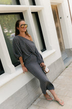 Cosette signature check rok navy - Les Jumelles
