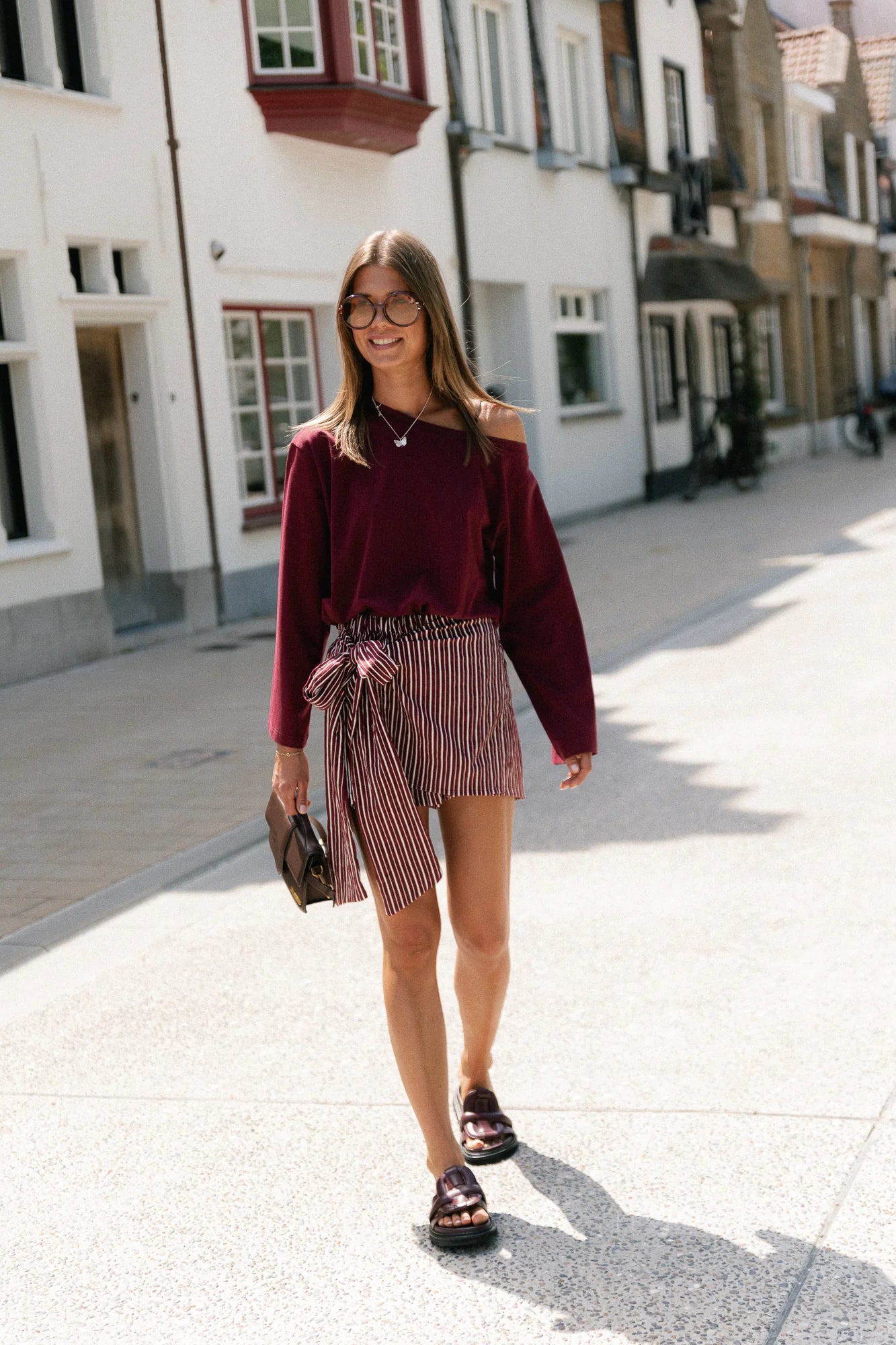 Tamsin longsleeve burgundy - Les Jumelles