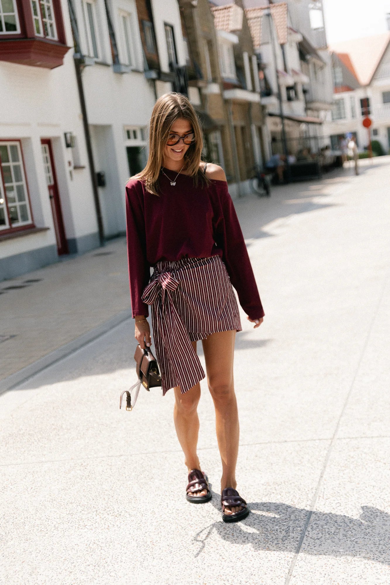 Tamsin longsleeve burgundy - Les Jumelles