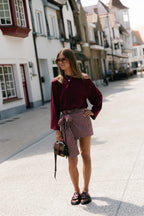 Tamsin longsleeve burgundy - Les Jumelles