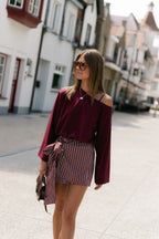 Tamsin longsleeve burgundy - Les Jumelles