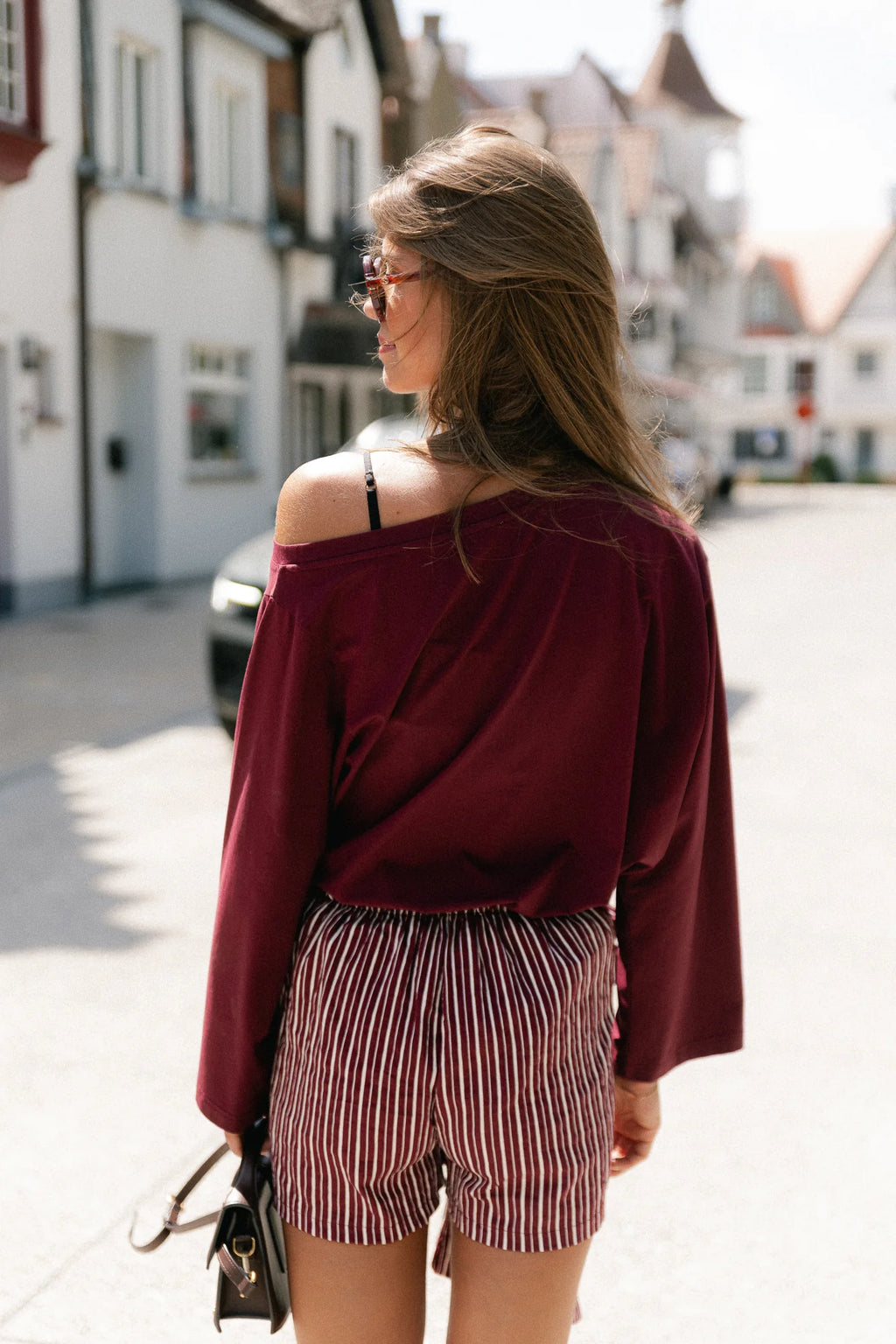Tamsin longsleeve burgundy - Les Jumelles