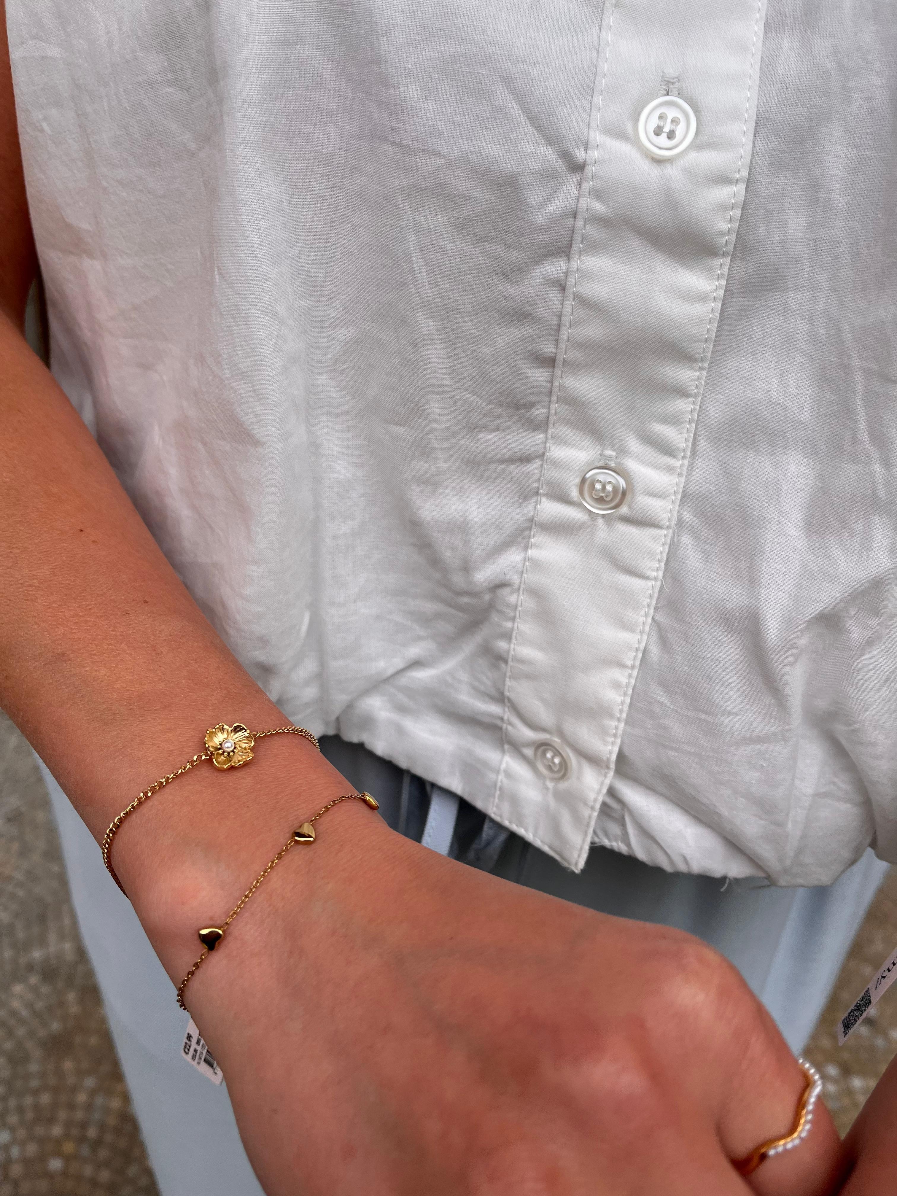 Blue blouse white - Les Soeurs
