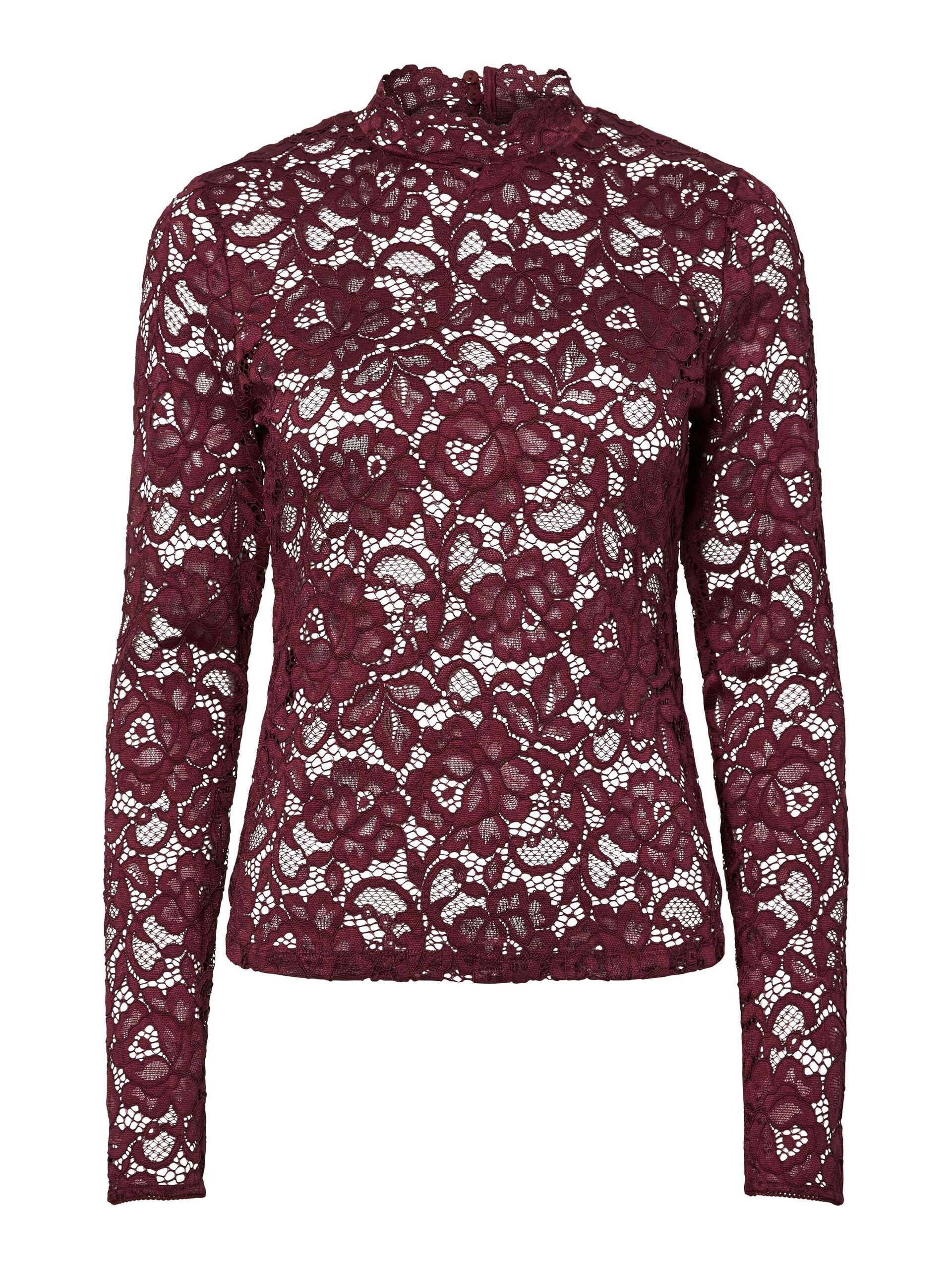 Yaslacey port royale lace blouse - YAS