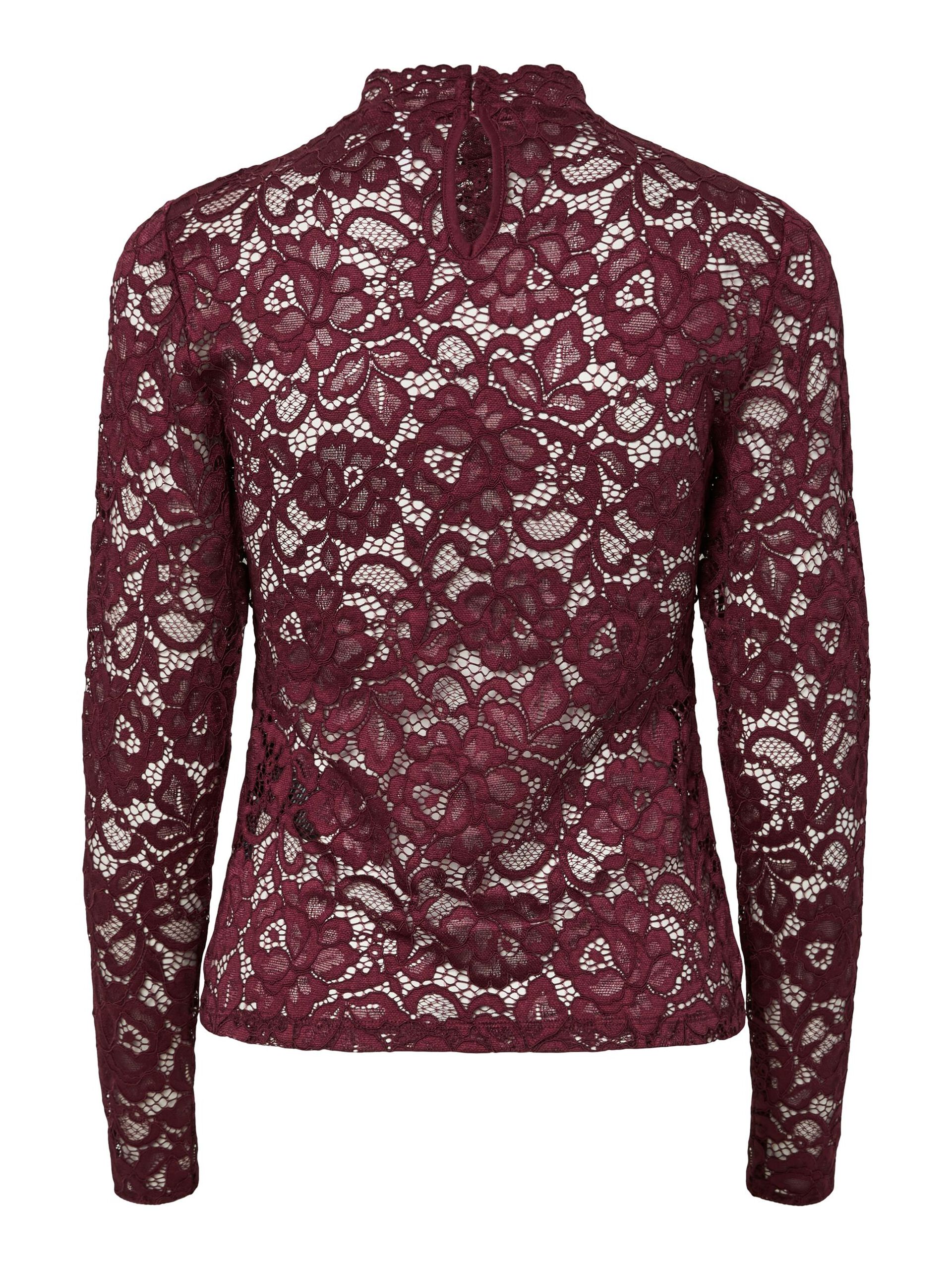 Yaslacey port royale lace blouse - YAS