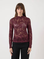 Yaslacey port royale lace blouse - YAS