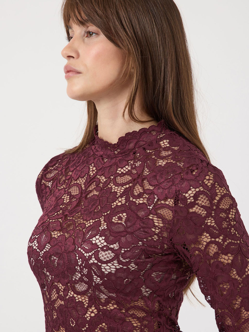 Yaslacey port royale lace blouse - YAS