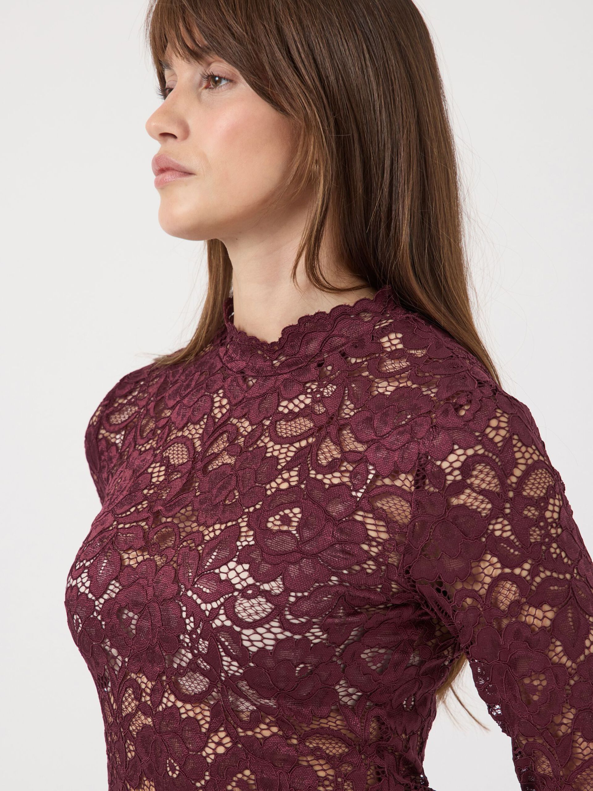 Yaslacey port royale lace blouse - YAS