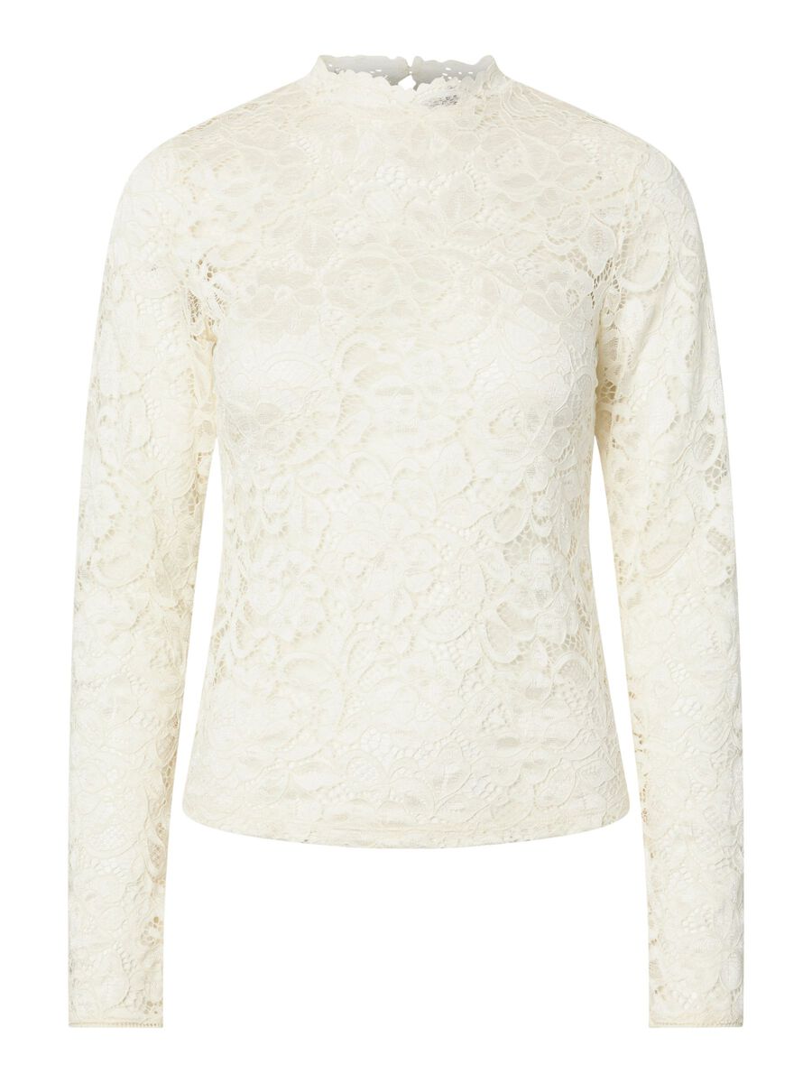 Yaslacey kant top met lange mouwen - YAS