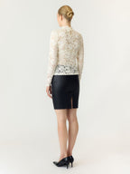 Yaslacey kant top met lange mouwen - YAS