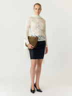 Yaslacey kant top met lange mouwen - YAS
