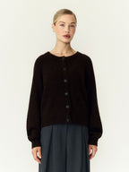 Yasjohi cardigan coffee bean - YAS